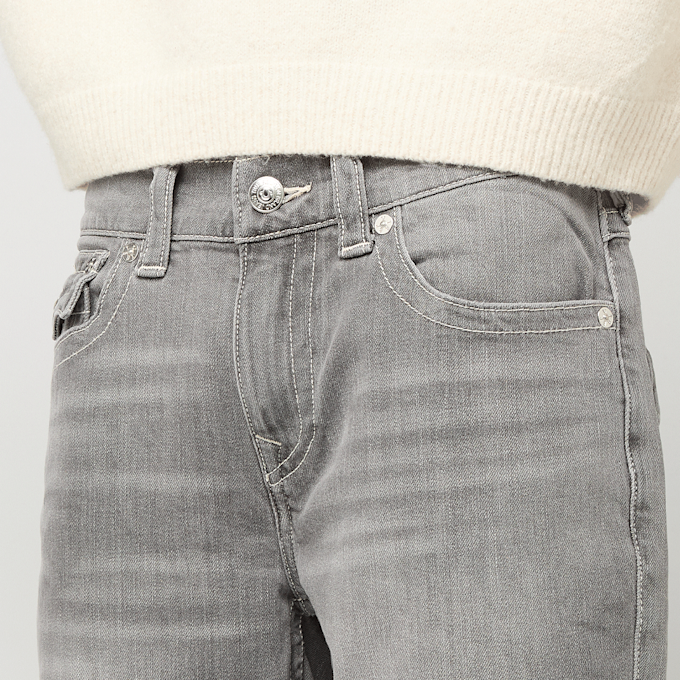 True Religion Ricky Straight Jeans grau 92555 3