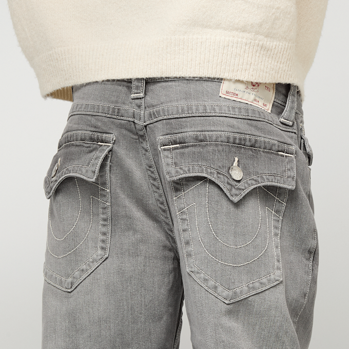 True Religion Ricky Straight Jeans grau 92555 4