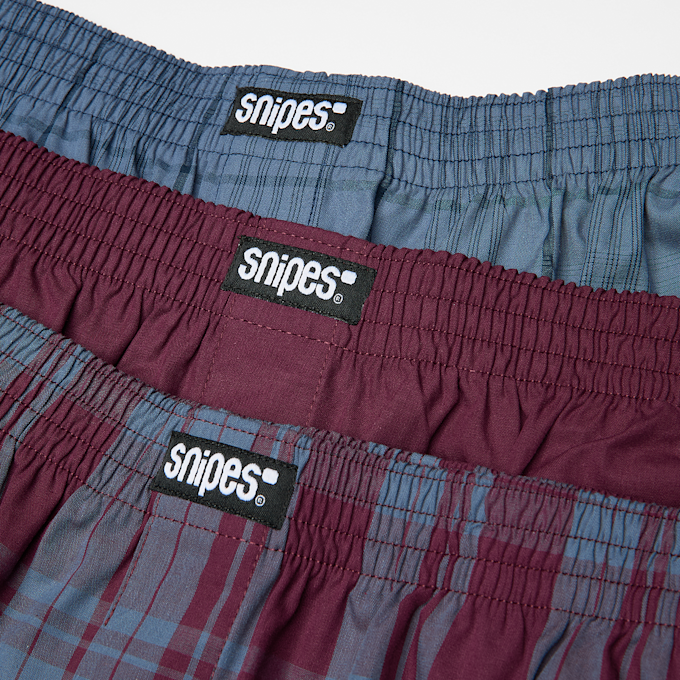 SNIPES 3 PACK - Woven Label Woven Boxershorts wielokolorowy 92658 2