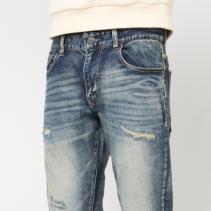Smoke Rise Heavy Whisker Effect Jeans azul 92684 3