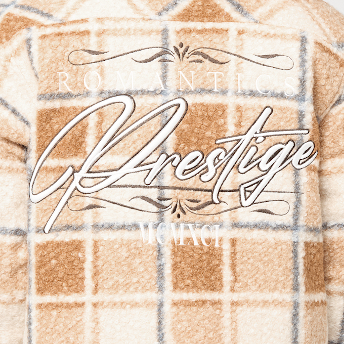 Smoke Rise Boucle Plaid Woven Shirt oranje 92691 4