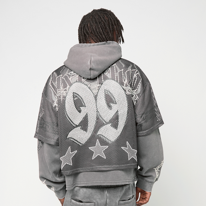 Smoke Rise Luxe Club Mesh 2-FER Hoodie siva 92695 2
