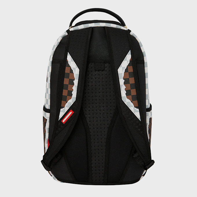 SPRAYGROUND Cream and Brown Tear Check Backpack castanho 92721 4