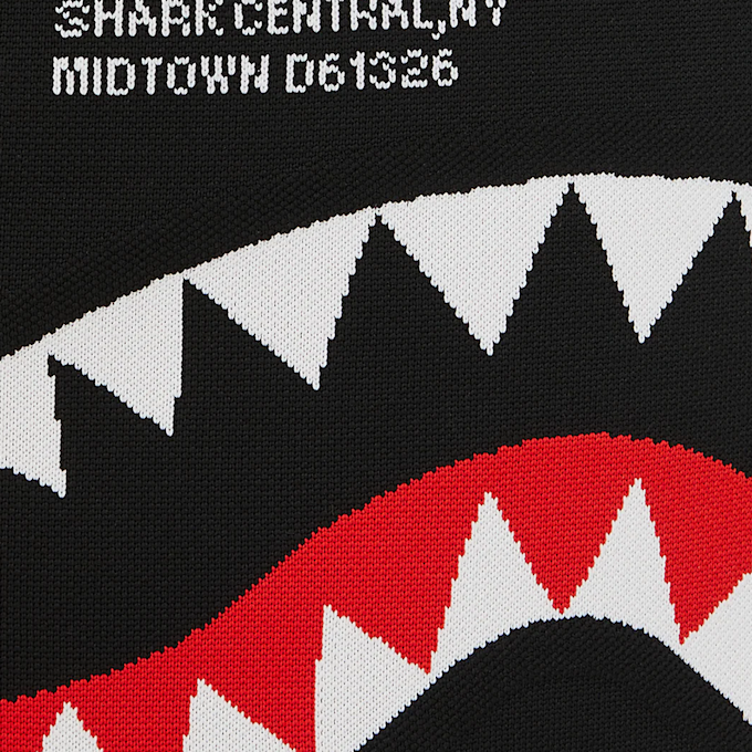 SPRAYGROUND Shark Central Knit Backpack preto 92724 8