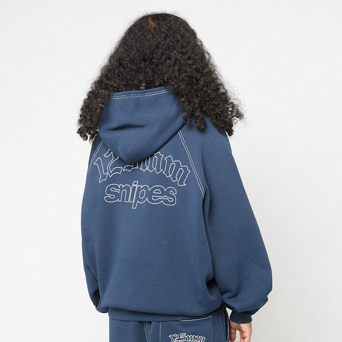 125mm x SNIPES Small Logo Essential Oversized Hoodie bleu 92762 3