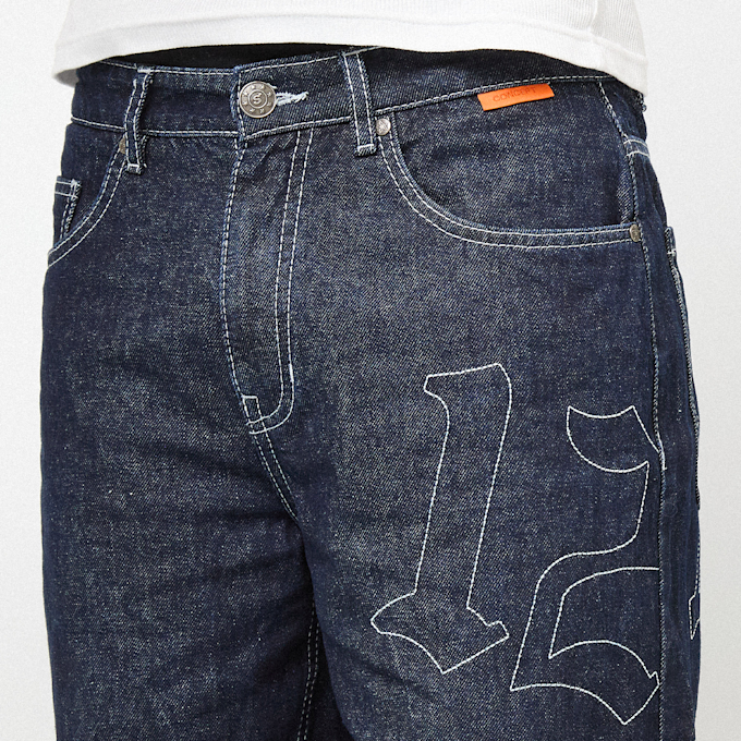 125mm x SNIPES Straight Leg Raw Denim 125mm x SNIPES bleu 92770 4