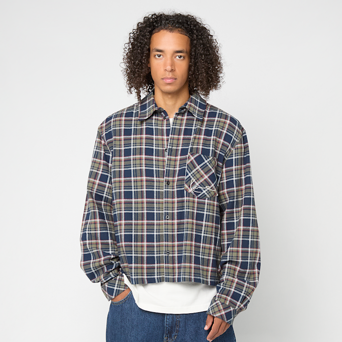 Karl Kani Small Signature Cropped Check Shirt multicolore 92782 1