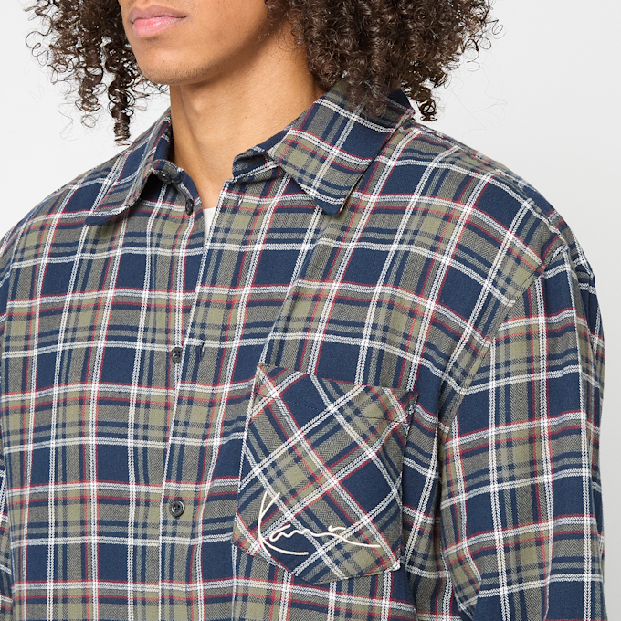 Karl Kani Small Signature Cropped Check Shirt multicolore 92782 3
