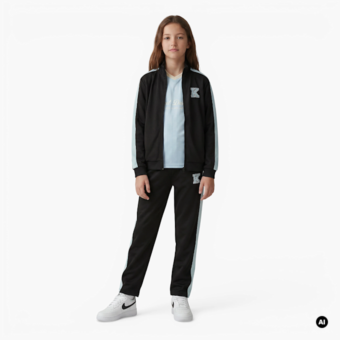 Karl Kani Retro Patch Trackjacket Junior noir 92878 4