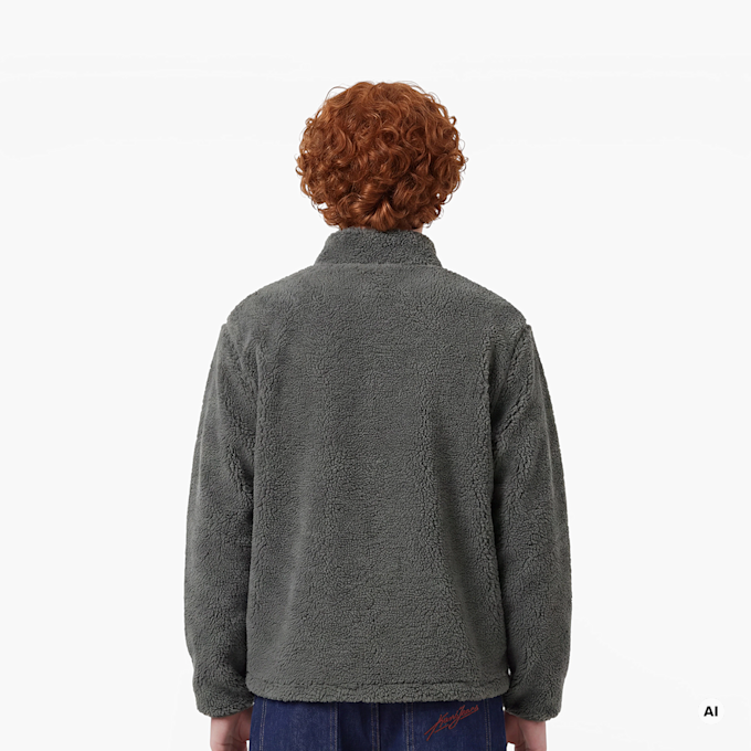 Karl Kani Retro Patch Teddy Trackjacket Junior siva 92879 2