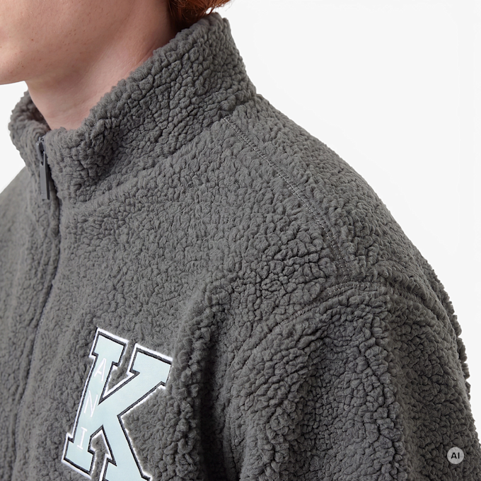 Karl Kani Retro Patch Teddy Trackjacket Junior siva 92879 3