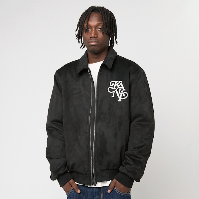 Karl Kani Kani Legacy Faux Suede Bowling Jacket crna 92980 1