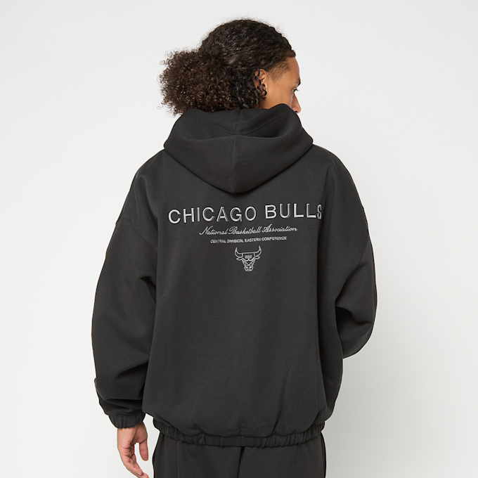 New Era NBA Linear Oversized Zt Hoodie Chicago Bulls preto 93051 1