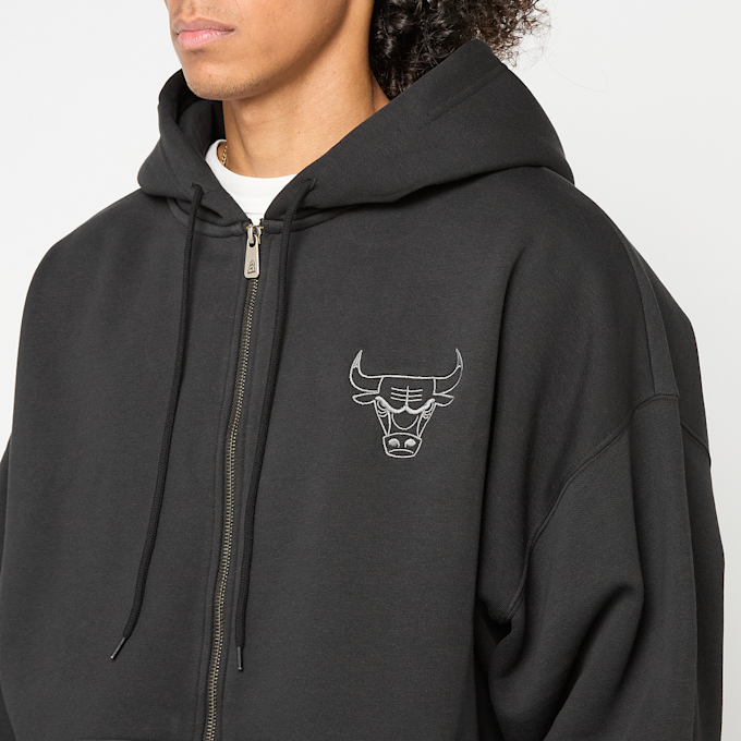 New Era NBA Linear Oversized Zt Hoodie Chicago Bulls noir 93051 3