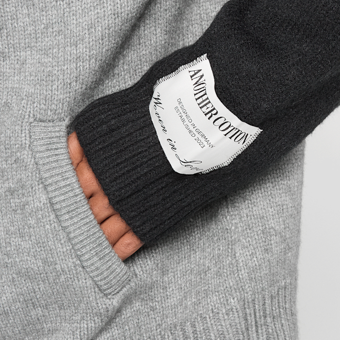 Another Cotton Lab Another Zip Knit Cardigan cinzento 99799 5
