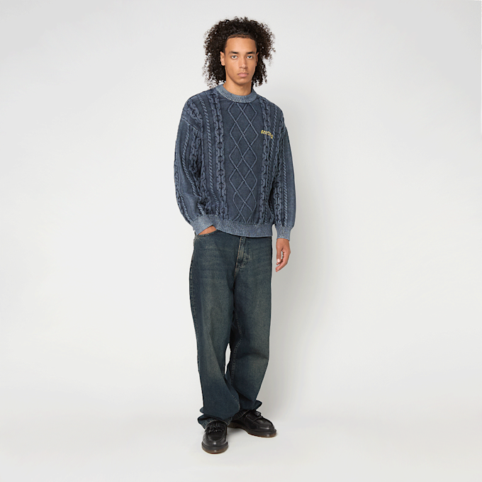 Another Cotton Lab Another Kable Knit Sweater blauw 99798 5