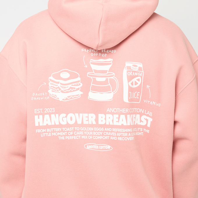 Another Cotton Lab Hangover Breakfast Zip Hoodie rose 93110 4