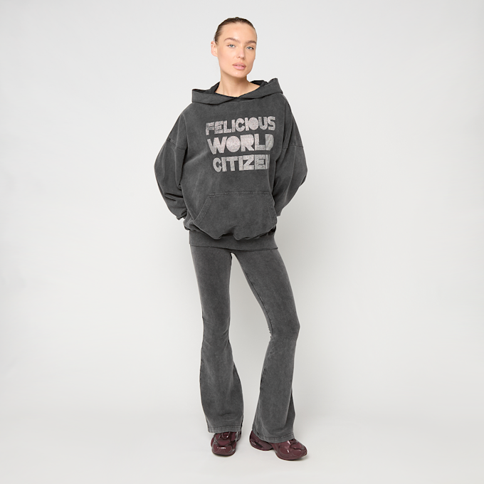 Felicious Vintage Hoodie Rhinestones cinzento 93135 4