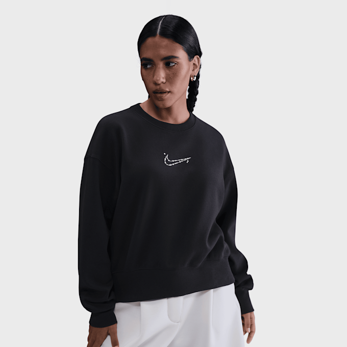 Nike   Sportswear Phoenix Fleece Oversized Crew czarny 93358 1