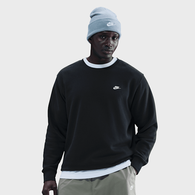 Nike   Club Fleece Crew czarny 93366 1