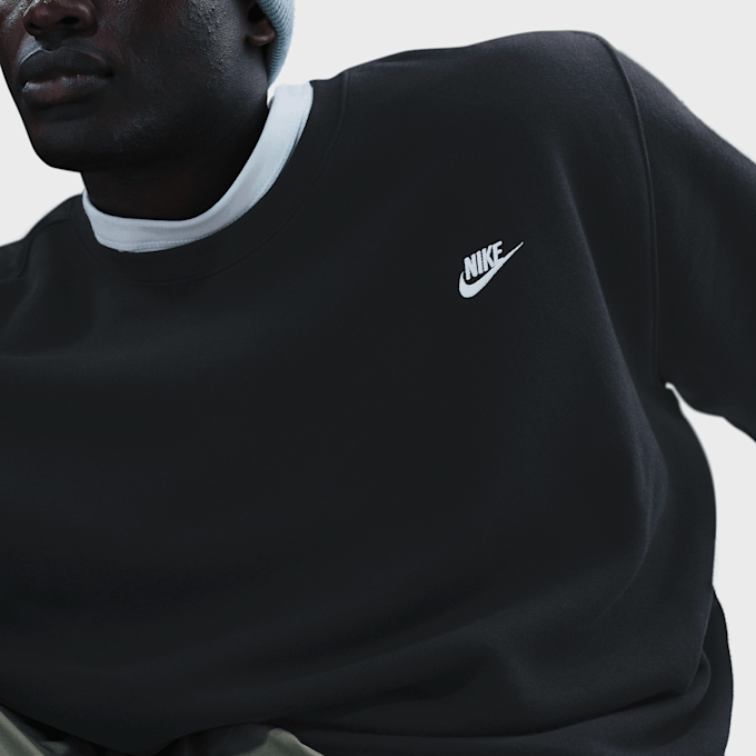 Nike Club Fleece Crew schwarz 93366 2