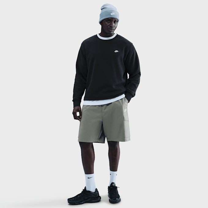 Nike   Club Fleece Crew preto 93366 4