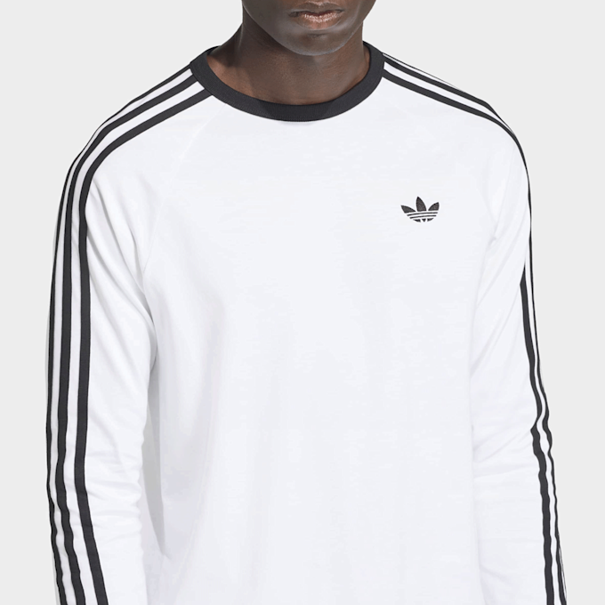 adidas Originals 3-Stripes Longsleeve Tee biały 93390 3
