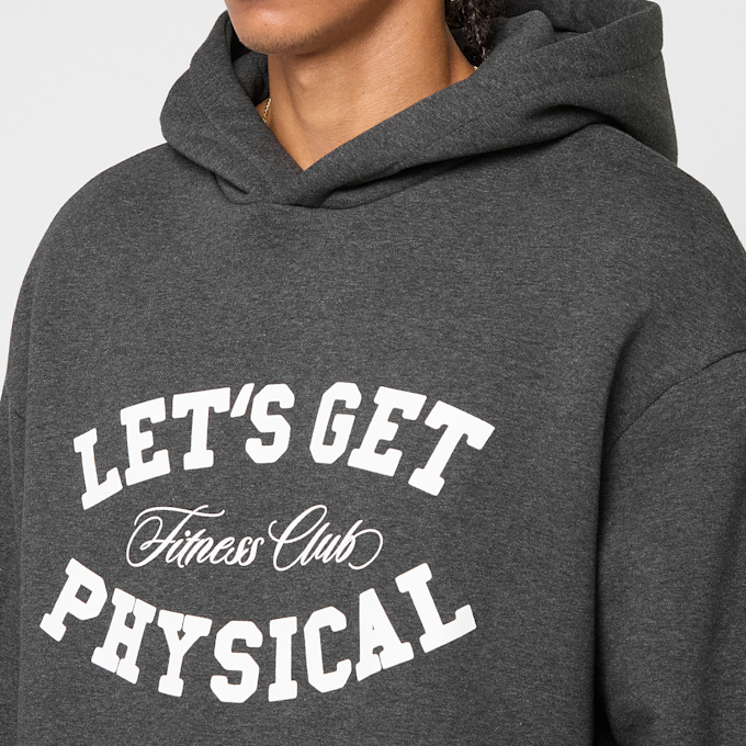 Mister Tee Let's Get Physical Fluffy Hoody grau 93440 3