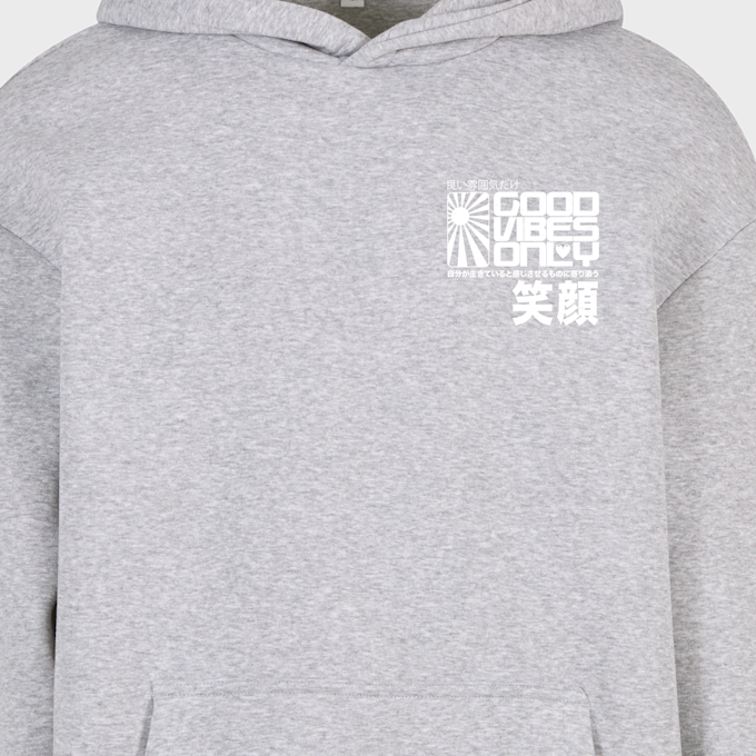 Mister Tee Manga Girl Fluffy Hoody grijs 93447 3