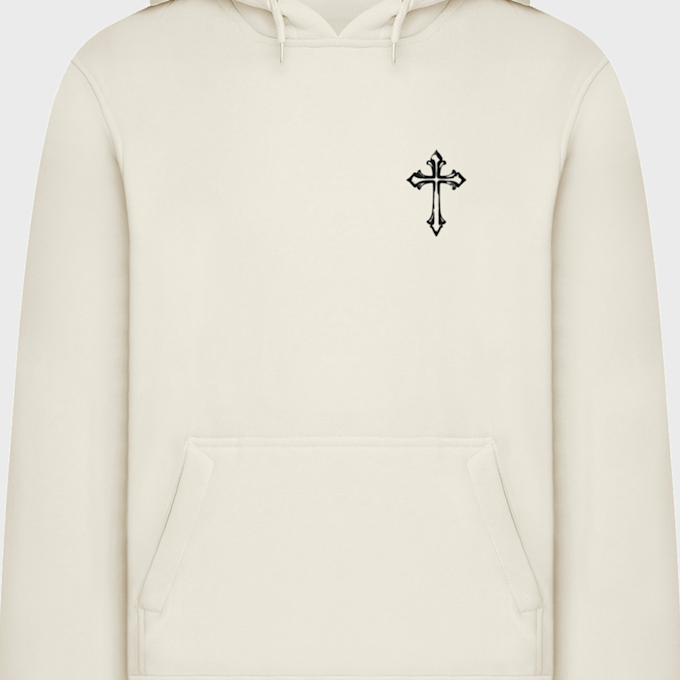 Mister Tee Holy Cross Hoody Beige 93457 3