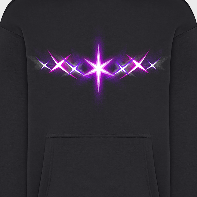 Mister Tee Startlights Fluffy Hoody zwart 93454 3
