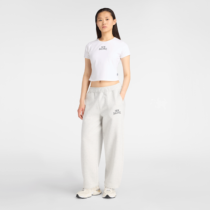 New Balance Linear Heritage Fleece Barrel Pant siva 93527 7