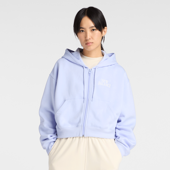 New Balance Linear Heritage Fleece Full Zip azul 93538 1