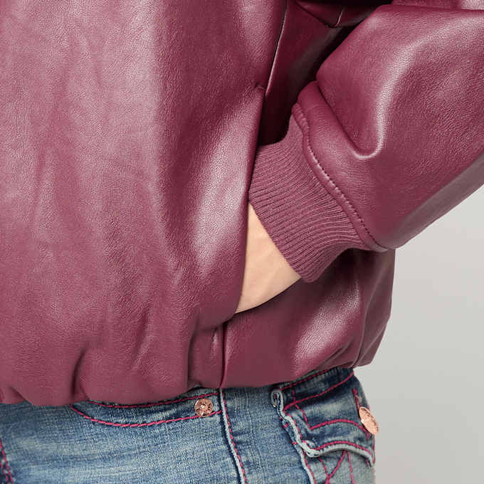 Decibel Padded PU Jacket rouge 93632 3