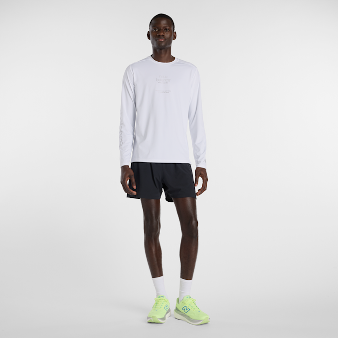 New Balance Reflective Poly Long Sleeve T-Shirt biały 93646 6