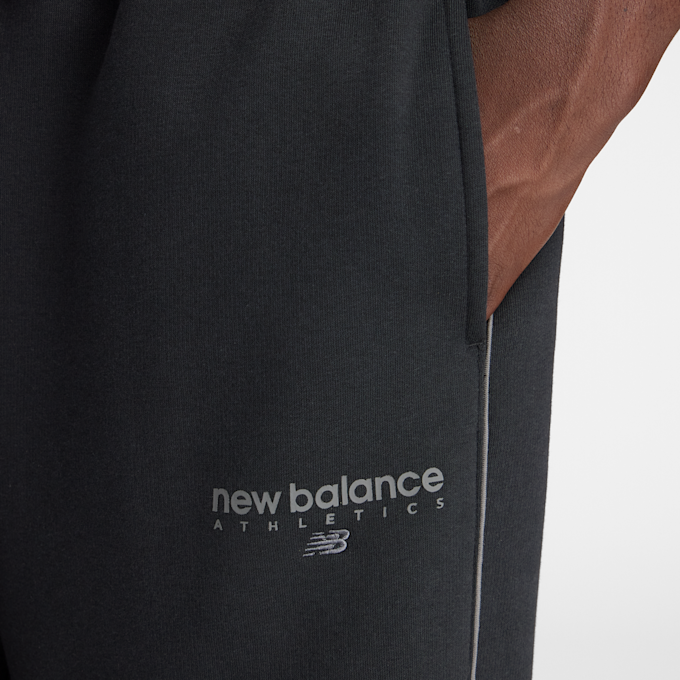 New Balance Linear Graphic Fleece Pants negro 93635 3