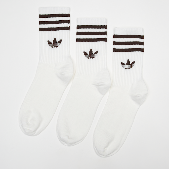 adidas Originals 3 PACK - 3-Stripes Crew Socks weiß 93702 1