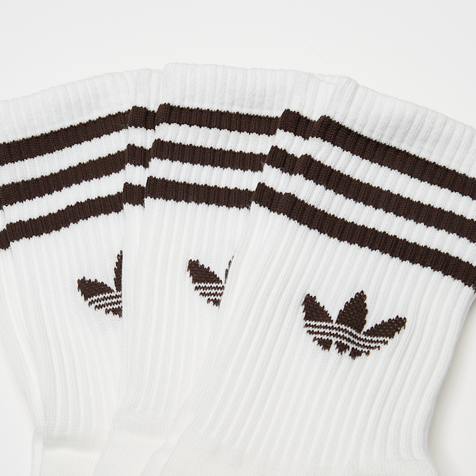 adidas Originals 3 PACK - 3-Stripes Crew Socks weiß 93702 2