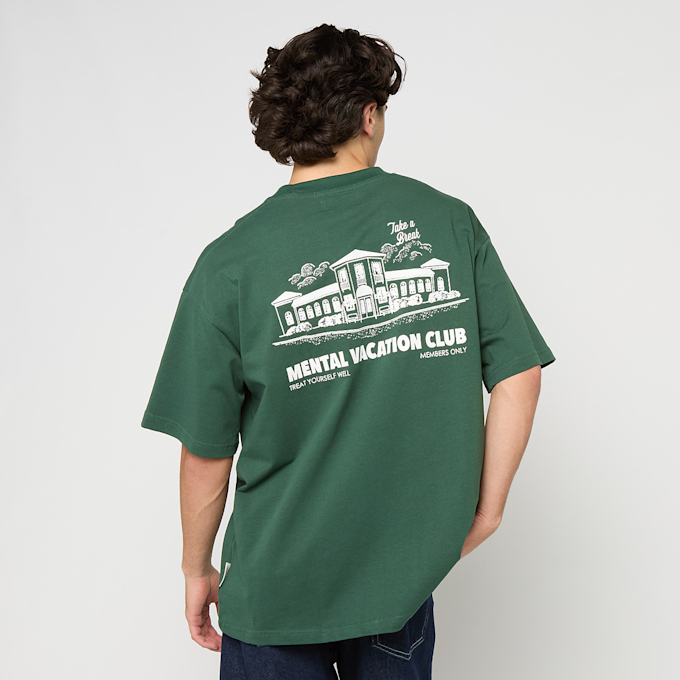 Another Cotton Lab Mental Vacation Oversized T-Shirt zielony 93766 2