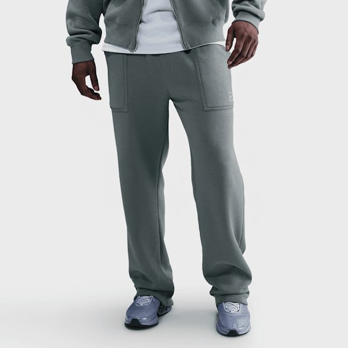 Nike   Sportswear Open-Hem Fleece Pants grijs 93985 1