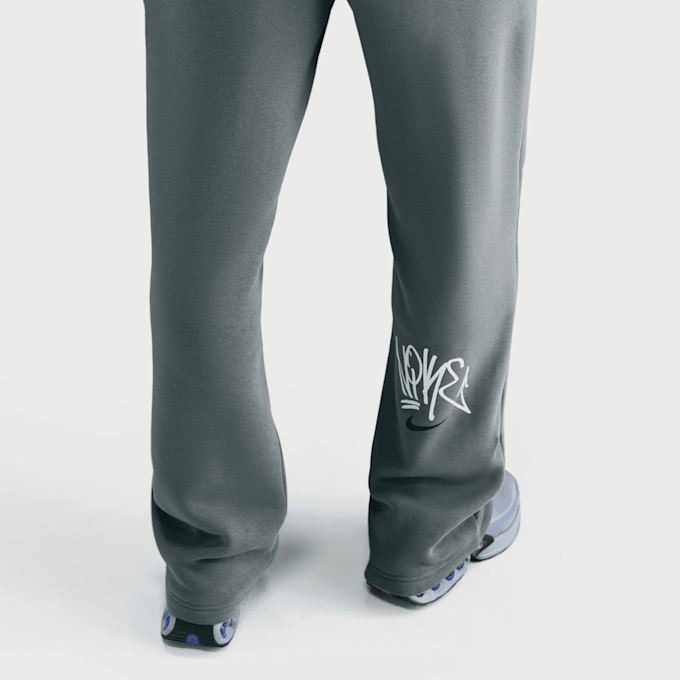 Nike   Sportswear Open-Hem Fleece Pants grigio 93985 4