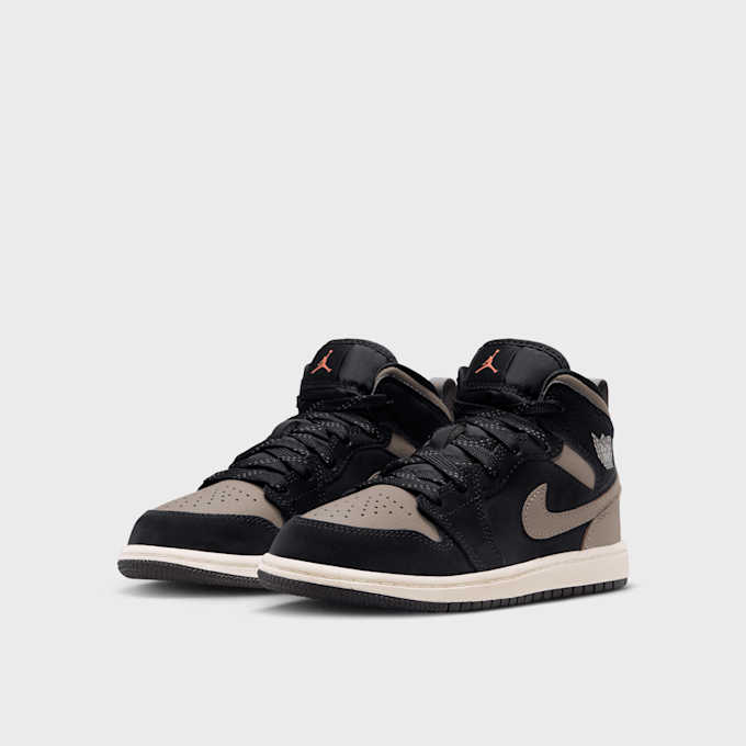 Jordan Air Jordan 1 Mid Crianças preto 94177 3
