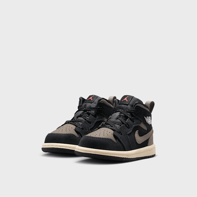 Jordan Air Jordan 1 Mid Crianças Pequena preto 94184 3