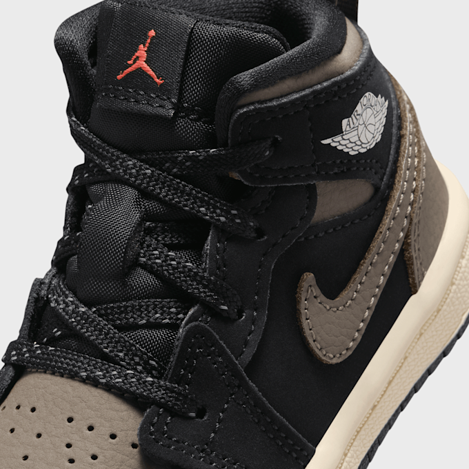 Jordan Air Jordan 1 Mid Crianças Pequena preto 94184 7