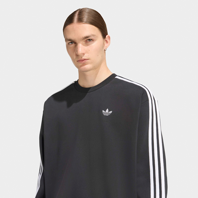 adidas Originals Adicolor 3-Stripes Oversized Crewneck noir 94217 3