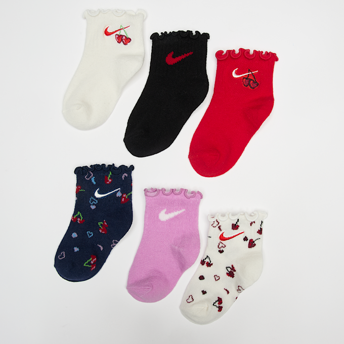 Nike 6 PACK - Cherry Infant Lightweight Ankle Socks multicolor 94248 1