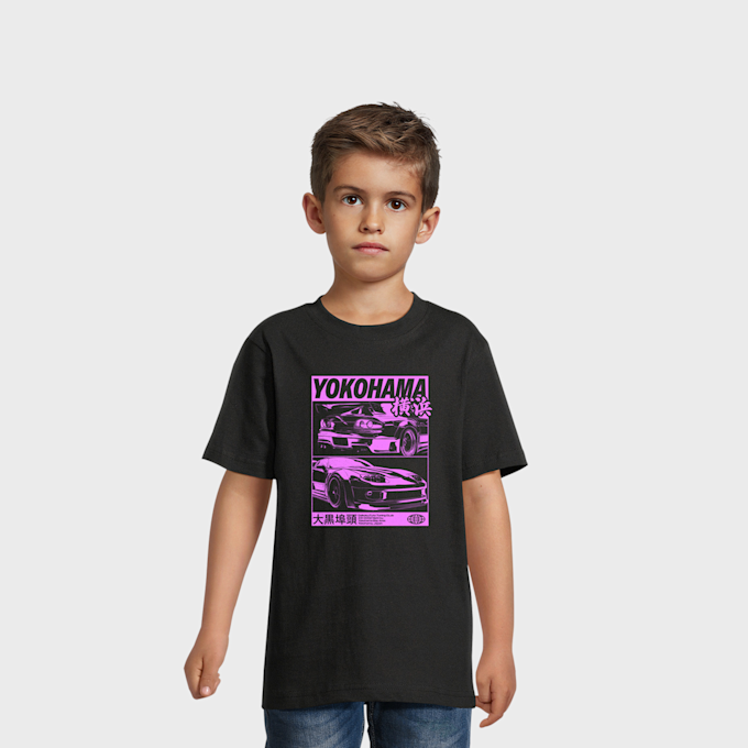 Mister Tee - Kids Yokohama Race Tee Schwarz 94402 1