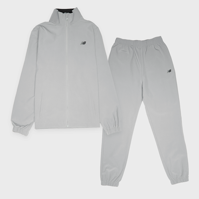 New Balance Quarter Zip Funnel & Jogger Set szary 94373 1