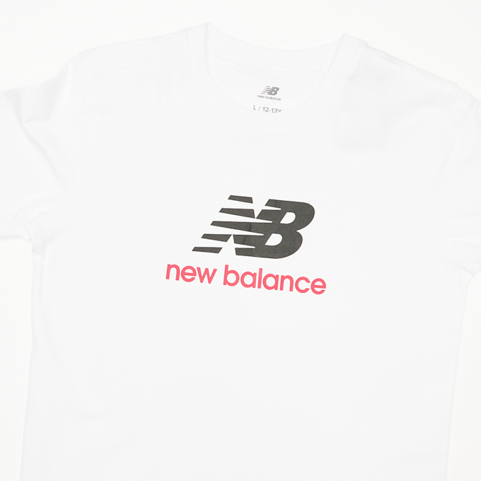 New Balance Jersey Stacked Logo Tee blanc 94381 3