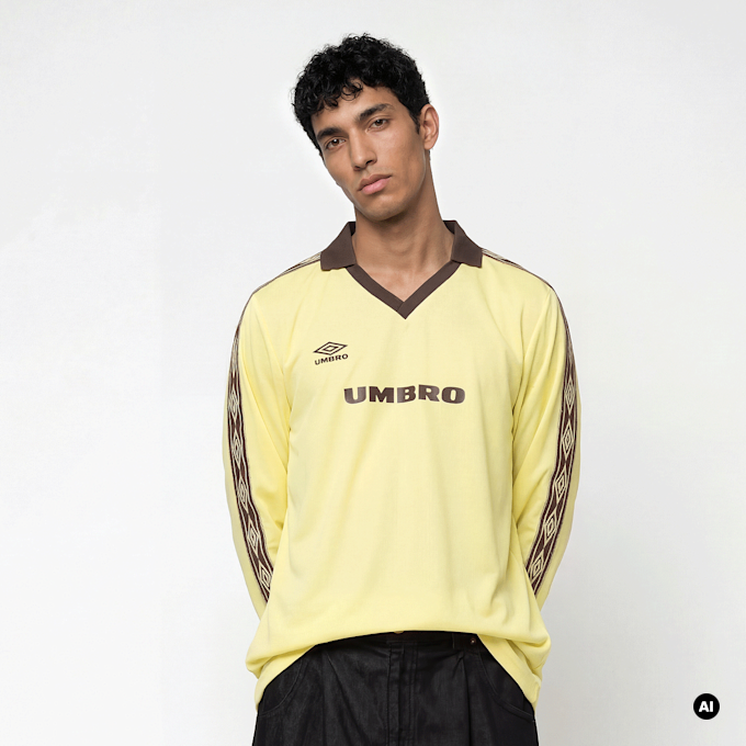 Umbro Taped Longsleeve Jersey amarillo 94350 1